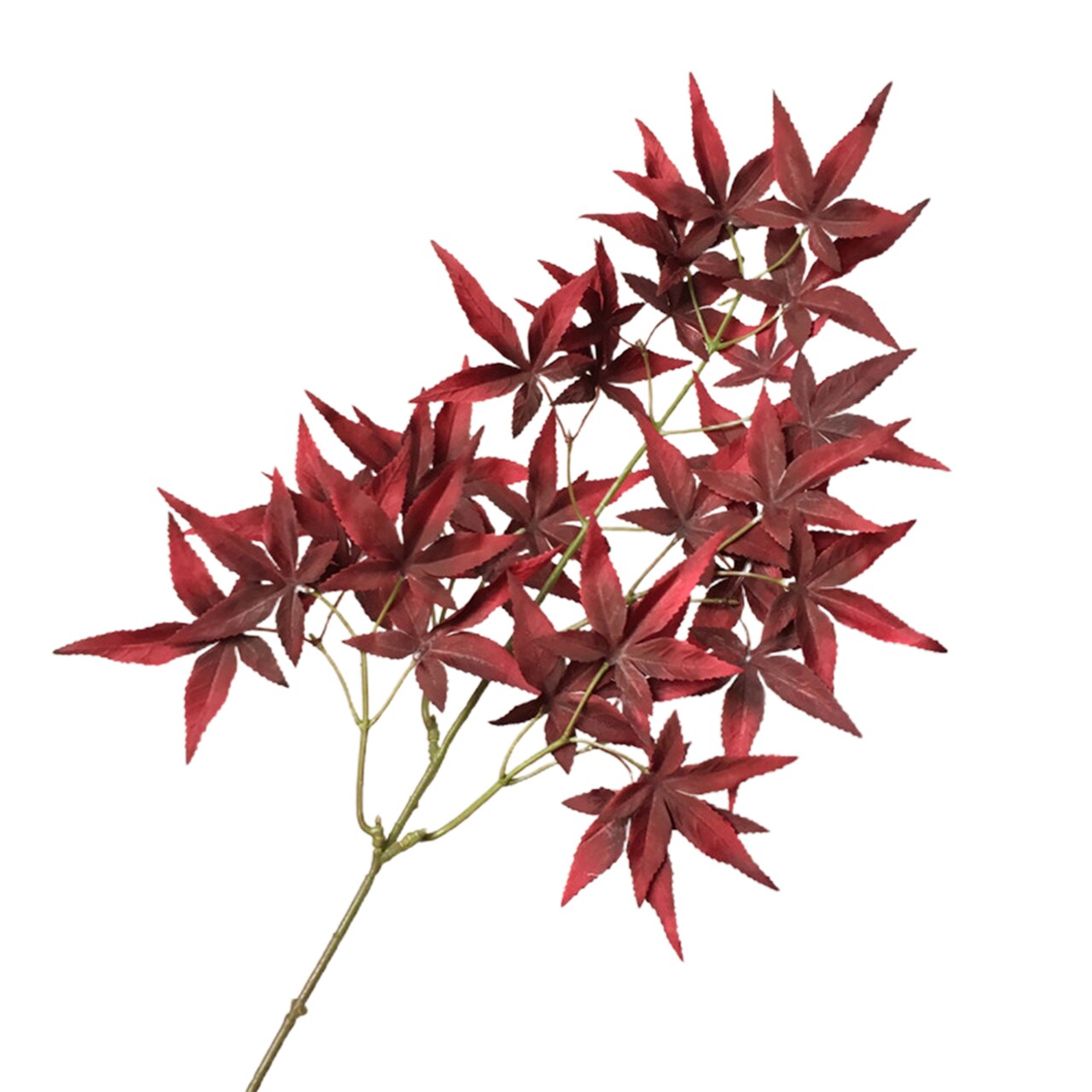 1 Pc Diy Vivid Artificial Maple Leaf Faux Silk Flower Photography Props Fake Leaf